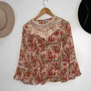 Disney Lauren Conrad Floral Blouse
